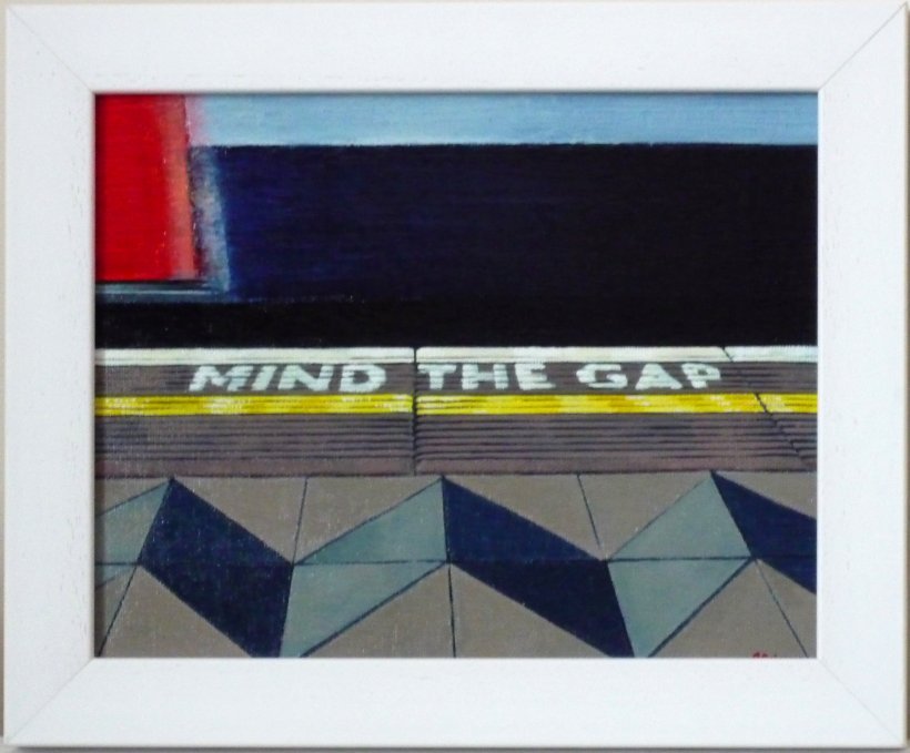 Mind The Gap 1 [state I] (framed original painting)